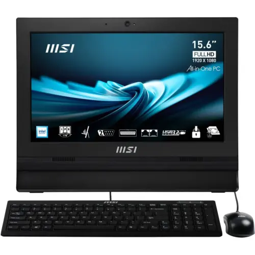 AIO MSI N100 8GB 256GB 15.6FHD FREEDOS BLACK