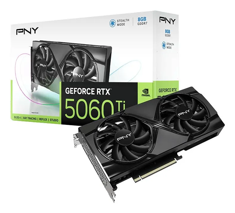 PNY GEFORCE RTX 5060TI 8GB DUAL FAN - immagine 10
