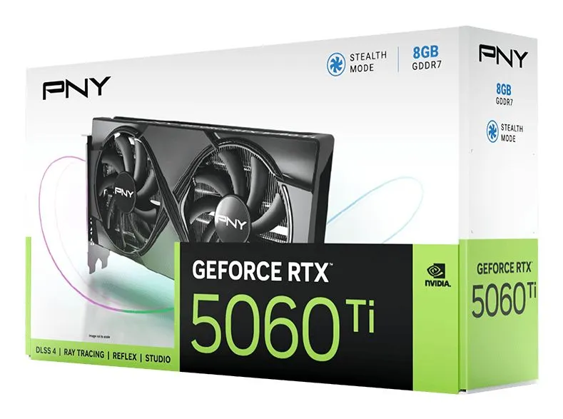 PNY GEFORCE RTX 5060TI 8GB DUAL FAN - immagine 9