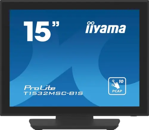15 PCAP Bezel Free Front, 10P Touch, 1024x768,