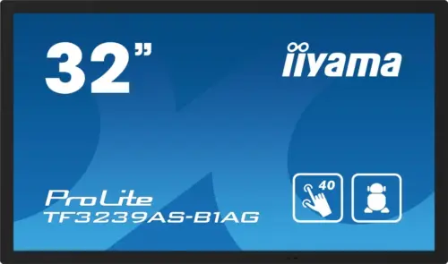 32  Bonded PCAP 40-Points Touch Screen, 1920x1080