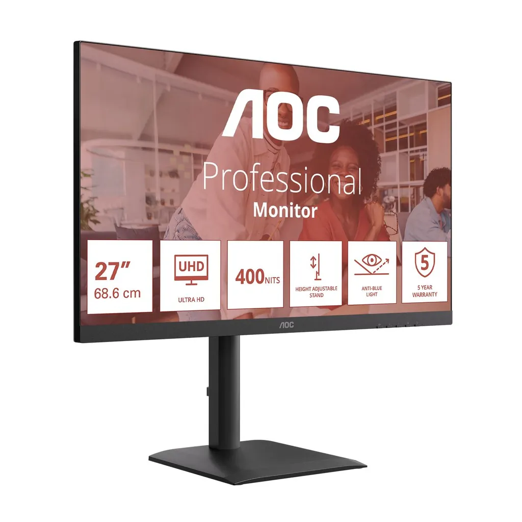 27 3840X2160 60HZ HDMIX2 DP USB HUB - immagine 3