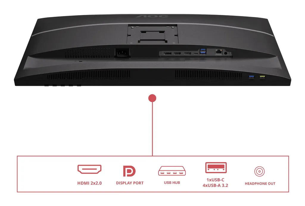 27 3840X2160 60HZ HDMIX2 DP USB HUB - immagine 5