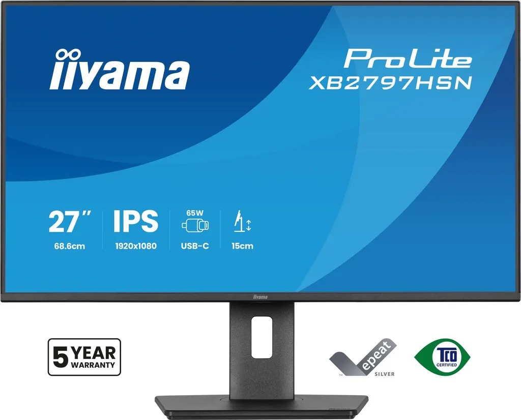 27 IPS 1920x1080, USB-C - immagine 2