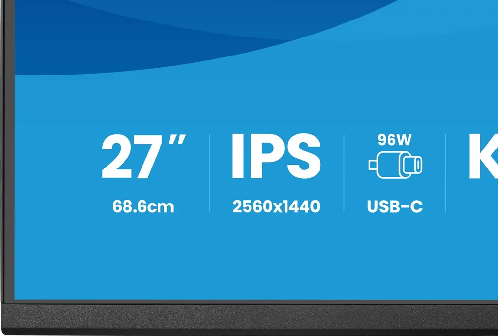 27 IPS-panel, 2560x1440 USB-C, KVM, HDMI DP - immagine 11