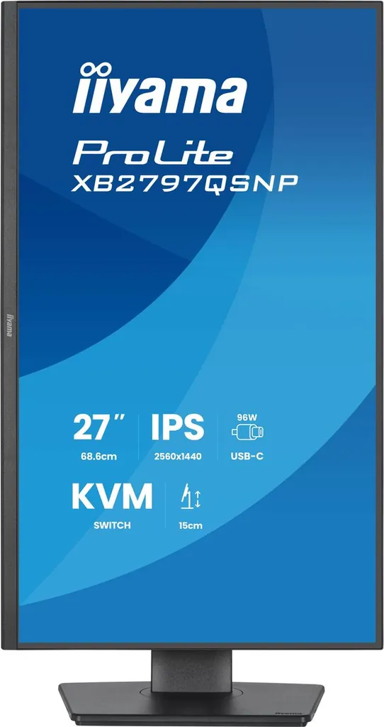 27 IPS-panel, 2560x1440 USB-C, KVM, HDMI DP - immagine 3