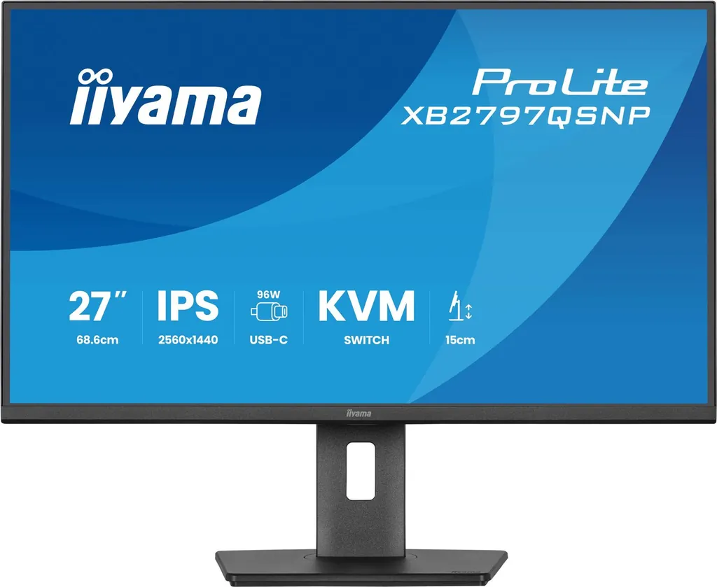 27 IPS-panel, 2560x1440 USB-C, KVM, HDMI DP - immagine 4